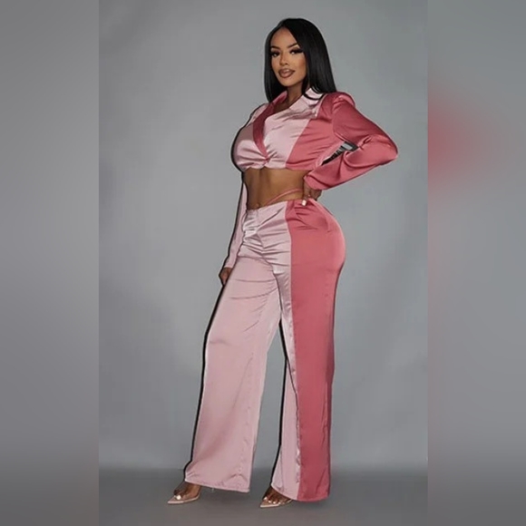 Cropped Colorblock set - Picture 2 of 3